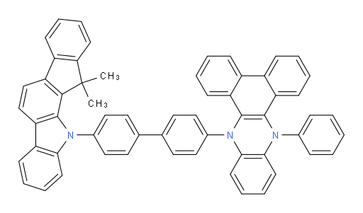 9-(4'-(12,12-dimethylindeno[2,1-a]carbazol-11(12H)-yl)-[1,1'-biphenyl]-4-yl)-14-phenyl-9,14-dihydrodibenzo[a,c]phenazine