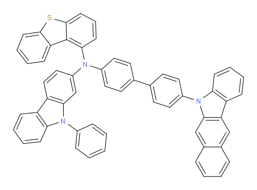 N-(4'-(5H-benzo[b]carbazol-5-yl)-[1,1'-biphenyl]-4-yl)-N-(dibenzo[b,d]thiophen-1-yl)-9-phenyl-9H-carbazol-2-amine