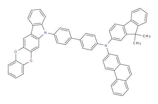N-(4'-(5H-benzo[5,6][1,4]dioxino[2,3-b]carbazol-5-yl)-[1,1'-biphenyl]-4-yl)-N-(9,9-dimethyl-9H-fluoren-2-yl)phenanthren-2-amine