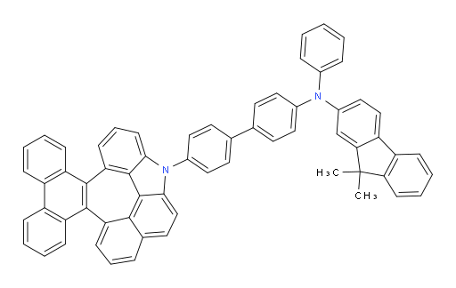 N-(4'-(1H-1-azabenzo[3,4]naphtho[8',1',2':7,8,1]azuleno[5,6-l]phenanthren-1-yl)-[1,1'-biphenyl]-4-yl)-9,9-dimethyl-N-phenyl-9H-fluoren-2-amine