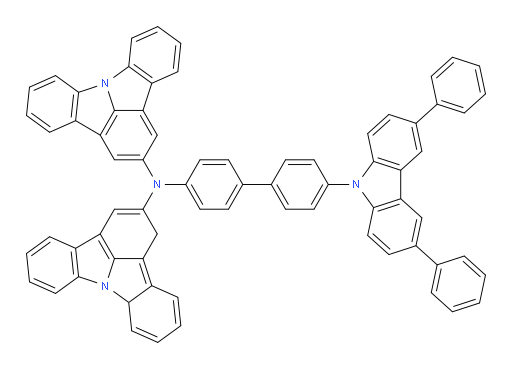 N-(1,8a-dihydroindolo[3,2,1-jk]carbazol-2-yl)-N-(4'-(3,6-diphenyl-9H-carbazol-9-yl)-[1,1'-biphenyl]-4-yl)indolo[3,2,1-jk]carbazol-2-amine