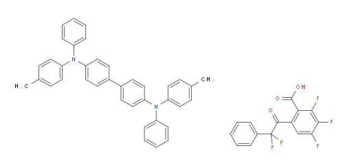 N4,N4'-diphenyl-N4,N4'-di-p-tolyl-[1,1'-biphenyl]-4,4'-diamine 6-(2,2-difluoro-2-phenylacetyl)-2,3,4-trifluorobenzoate
