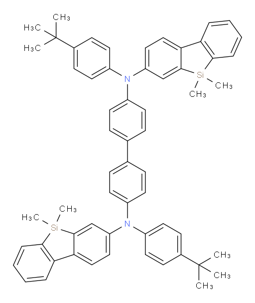 N4,N4'-bis(4-(tert-butyl)phenyl)-N4,N4'-bis(5,5-dimethyl-5H-dibenzo[b,d]silol-3-yl)-[1,1'-biphenyl]-4,4'-diamine