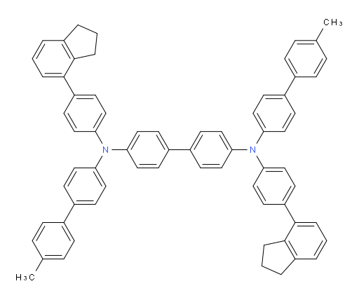 N4,N4'-bis(4-(2,3-dihydro-1H-inden-4-yl)phenyl)-N4,N4'-bis(4'-methyl-[1,1'-biphenyl]-4-yl)-[1,1'-biphenyl]-4,4'-diamine