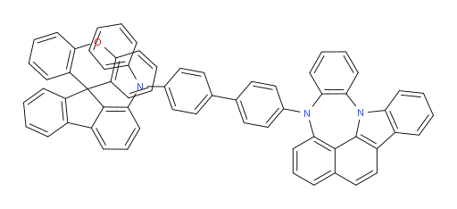 N-(4'-(4H-4,8b-diazaindeno[1,2,3-gh]pleiaden-4-yl)-[1,1'-biphenyl]-4-yl)-N-phenylspiro[fluorene-9,9'-xanthen]-1-amine