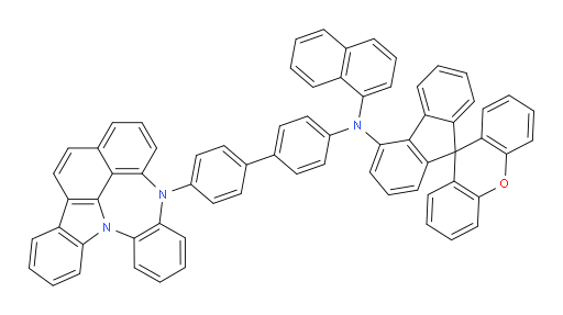 N-(4'-(4H-4,8b-diazaindeno[1,2,3-gh]pleiaden-4-yl)-[1,1'-biphenyl]-4-yl)-N-(naphthalen-1-yl)spiro[fluorene-9,9'-xanthen]-4-amine
