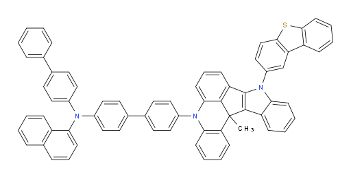 N-([1,1'-biphenyl]-4-yl)-N-(4'-(9-(dibenzo[b,d]thiophen-2-yl)-13c-methyl-9,13c-dihydro-5H-indolo[3',2':4,5]cyclopenta[1,2,3-kl]acridin-5-yl)-[1,1'-biphenyl]-4-yl)naphthalen-1-amine