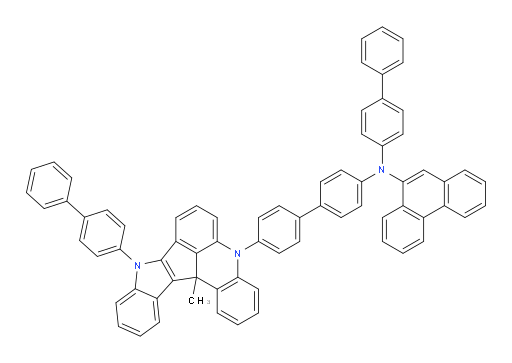 N-([1,1'-biphenyl]-4-yl)-N-(4'-(9-([1,1'-biphenyl]-4-yl)-13c-methyl-9,13c-dihydro-5H-indolo[3',2':4,5]cyclopenta[1,2,3-kl]acridin-5-yl)-[1,1'-biphenyl]-4-yl)phenanthren-9-amine