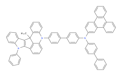 N-([1,1'-biphenyl]-4-yl)-N-(4'-(13c-methyl-9-phenyl-9,13c-dihydro-5H-indolo[3',2':4,5]cyclopenta[1,2,3-kl]acridin-5-yl)-[1,1'-biphenyl]-4-yl)triphenylen-2-amine