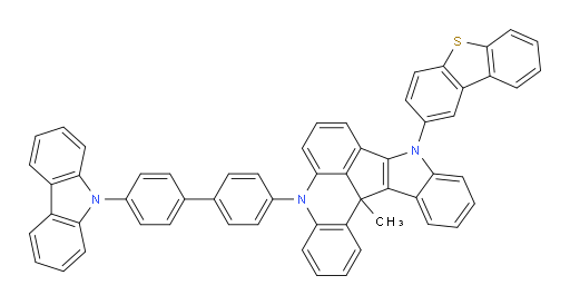 5-(4'-(9H-carbazol-9-yl)-[1,1'-biphenyl]-4-yl)-9-(dibenzo[b,d]thiophen-2-yl)-13c-methyl-9,13c-dihydro-5H-indolo[3',2':4,5]cyclopenta[1,2,3-kl]acridine