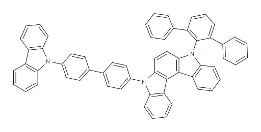 5-(4'-(9H-carbazol-9-yl)-[1,1'-biphenyl]-4-yl)-8-([1,1':3',1''-terphenyl]-2'-yl)-5,8-dihydroindolo[2,3-c]carbazole