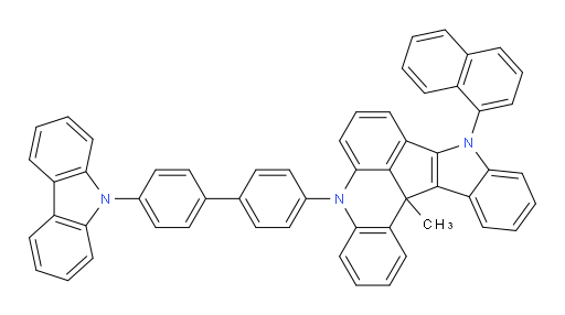 5-(4'-(9H-carbazol-9-yl)-[1,1'-biphenyl]-4-yl)-13c-methyl-9-(naphthalen-1-yl)-9,13c-dihydro-5H-indolo[3',2':4,5]cyclopenta[1,2,3-kl]acridine