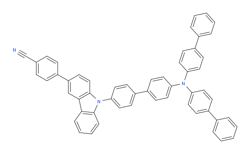 4-(9-(4'-(di([1,1'-biphenyl]-4-yl)amino)-[1,1'-biphenyl]-4-yl)-9H-carbazol-3-yl)benzonitrile