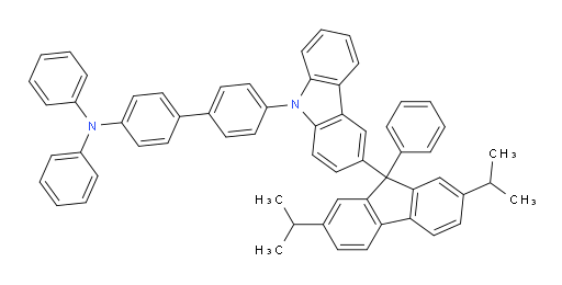 4'-(3-(2,7-diisopropyl-9-phenyl-9H-fluoren-9-yl)-9H-carbazol-9-yl)-N,N-diphenyl-[1,1'-biphenyl]-4-amine
