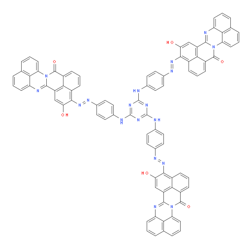 10,10',10''-[1,3,5-triazin-2,4,6-triyltris(imino-4,1-phenyleneazo)]tris[9-hydroxy-14H-benzo[4,5]isoquino[2,1-a]perimidin-14-one