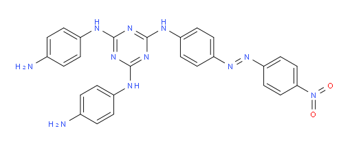 N2,N4-bis(4-aminophenyl)-N6-(4-((4-nitrophenyl)diazenyl)phenyl)-1,3,5-triazine-2,4,6-triamine