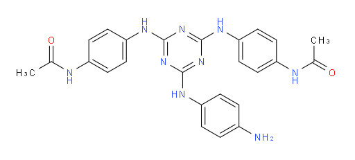 N,N'-(((6-((4-aminophenyl)amino)-1,3,5-triazine-2,4-diyl)bis(azanediyl))bis(4,1-phenylene))diacetamide