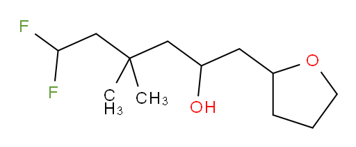 6,6-difluoro-4,4-dimethyl-1-(tetrahydrofuran-2-yl)hexan-2-ol