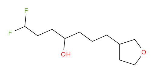 1,1-difluoro-7-(tetrahydrofuran-3-yl)heptan-4-ol