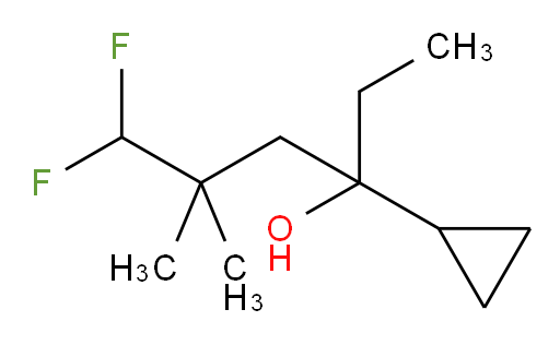 3-cyclopropyl-6,6-difluoro-5,5-dimethylhexan-3-ol