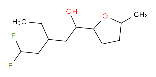 3-ethyl-5,5-difluoro-1-(5-methyltetrahydrofuran-2-yl)pentan-1-ol
