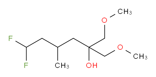 6,6-difluoro-1-methoxy-2-(methoxymethyl)-4-methylhexan-2-ol