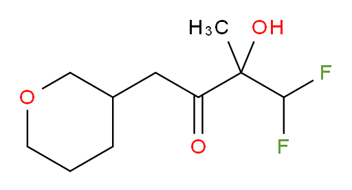 4,4-difluoro-3-hydroxy-3-methyl-1-(tetrahydro-2H-pyran-3-yl)butan-2-one