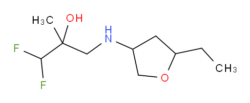 3-((5-ethyltetrahydrofuran-3-yl)amino)-1,1-difluoro-2-methylpropan-2-ol