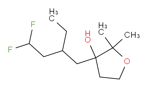 3-(2-ethyl-4,4-difluorobutyl)-2,2-dimethyltetrahydrofuran-3-ol