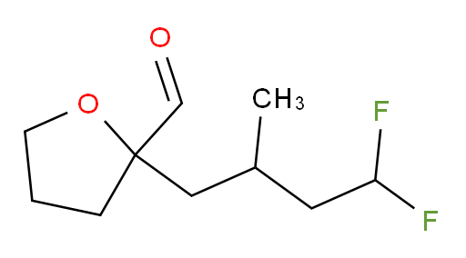 2-(4,4-difluoro-2-methylbutyl)tetrahydrofuran-2-carbaldehyde