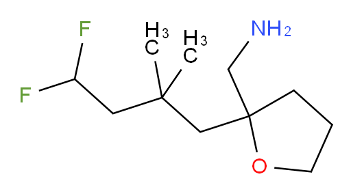 (2-(4,4-difluoro-2,2-dimethylbutyl)tetrahydrofuran-2-yl)methanamine