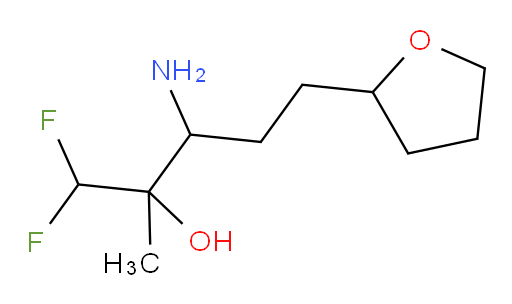 3-amino-1,1-difluoro-2-methyl-5-(tetrahydrofuran-2-yl)pentan-2-ol