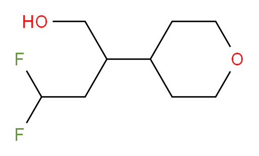 4,4-difluoro-2-(tetrahydro-2H-pyran-4-yl)butan-1-ol