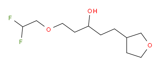 1-(2,2-difluoroethoxy)-5-(tetrahydrofuran-3-yl)pentan-3-ol