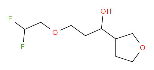 3-(2,2-difluoroethoxy)-1-(tetrahydrofuran-3-yl)propan-1-ol