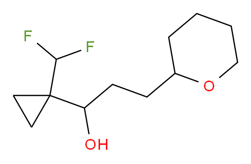 1-(1-(difluoromethyl)cyclopropyl)-3-(tetrahydro-2H-pyran-2-yl)propan-1-ol