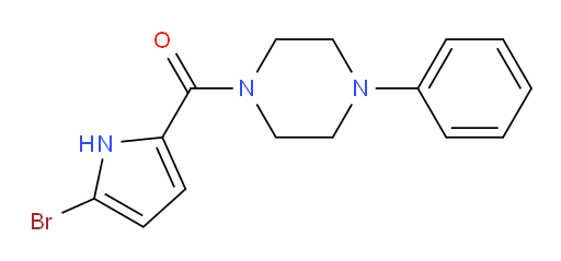 (5-bromo-1H-pyrrol-2-yl)(4-phenylpiperazin-1-yl)methanone