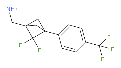 2,2-Difluoro-3-[4-(trifluoromethyl)phenyl]bicyclo[1.1.1]pentane-1-methanamine