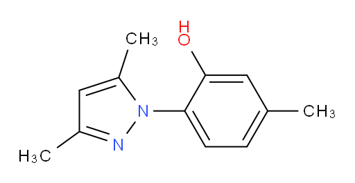 2-(3,5-Dimethyl-1H-pyrazol-1-yl)-5-methylphenol (ACI)