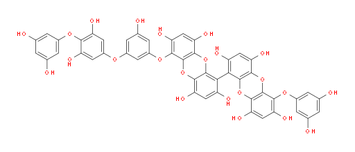 6-(3,5-Dihydroxyphenoxy)-6′-[3-[4-(3,5-dihydroxyphenoxy)-3,5-dihydroxyphenoxy]-5-hydroxyphenoxy][1,1′-bidibenzo[b,e][1,4]dioxin]-2,2′,4,4′,7,7′,9,9′-octol (ACI)