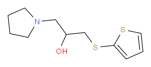 α-[(2-Thienylthio)methyl]-1-pyrrolidineethanol (ACI)