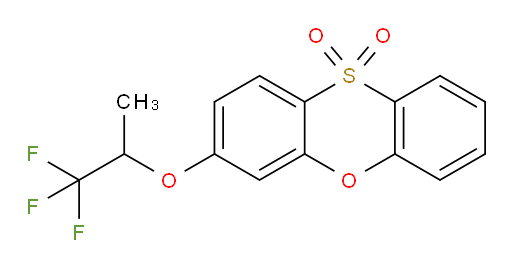Phenoxathiin, 3-(2,2,2-trifluoro-1-methylethoxy)-, 10,10-dioxide (9CI, ACI)