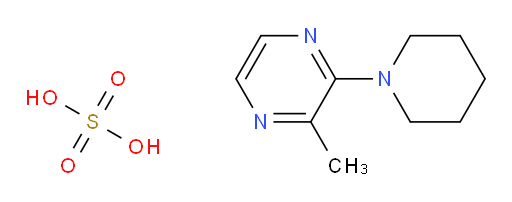 Pyrazine, 2-methyl-3-(1-piperidinyl)-, sulfate (1:1) (9CI, ACI)