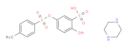 Benzenesulfonic acid, 2-hydroxy-5-[[(4-methylphenyl)sulfonyl]oxy]-, compd. with piperazine (1:1) (9CI, ACI)