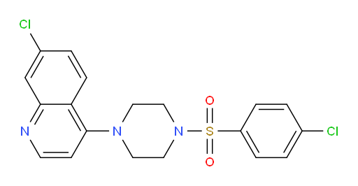 7-Chloro-4-[4-[(4-chlorophenyl)sulfonyl]-1-piperazinyl]quinoline (ACI)