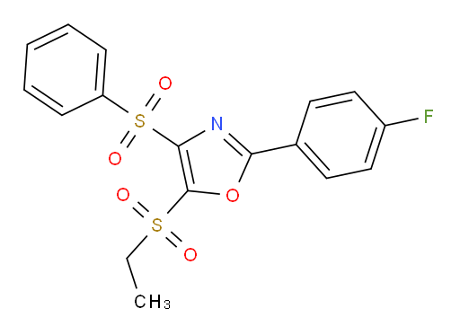 5-(Ethylsulfonyl)-2-(4-fluorophenyl)-4-(phenylsulfonyl)oxazole (ACI)