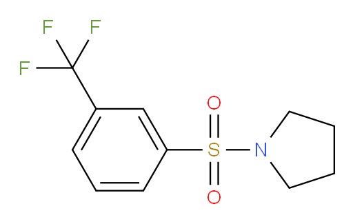1-[[3-(Trifluoromethyl)phenyl]sulfonyl]pyrrolidine (ACI)