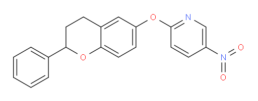 2-[(3,4-Dihydro-2-phenyl-2H-1-benzopyran-6-yl)oxy]-5-nitropyridine (ACI)
