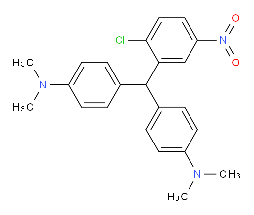 4,4′-[(2-Chloro-5-nitrophenyl)methylene]bis[N,N-dimethylbenzenamine] (ACI)