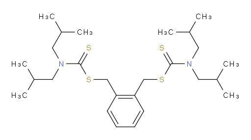 C,C′-[1,2-Phenylenebis(methylene)] bis[N,N-bis(2-methylpropyl)carbamodithioate] (ACI)